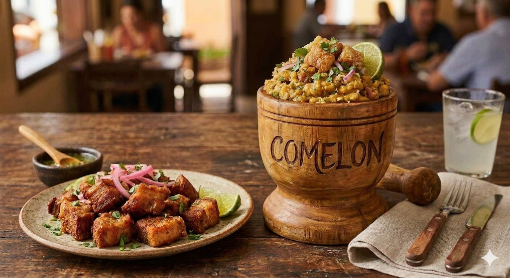Mofongo con Chicharrón